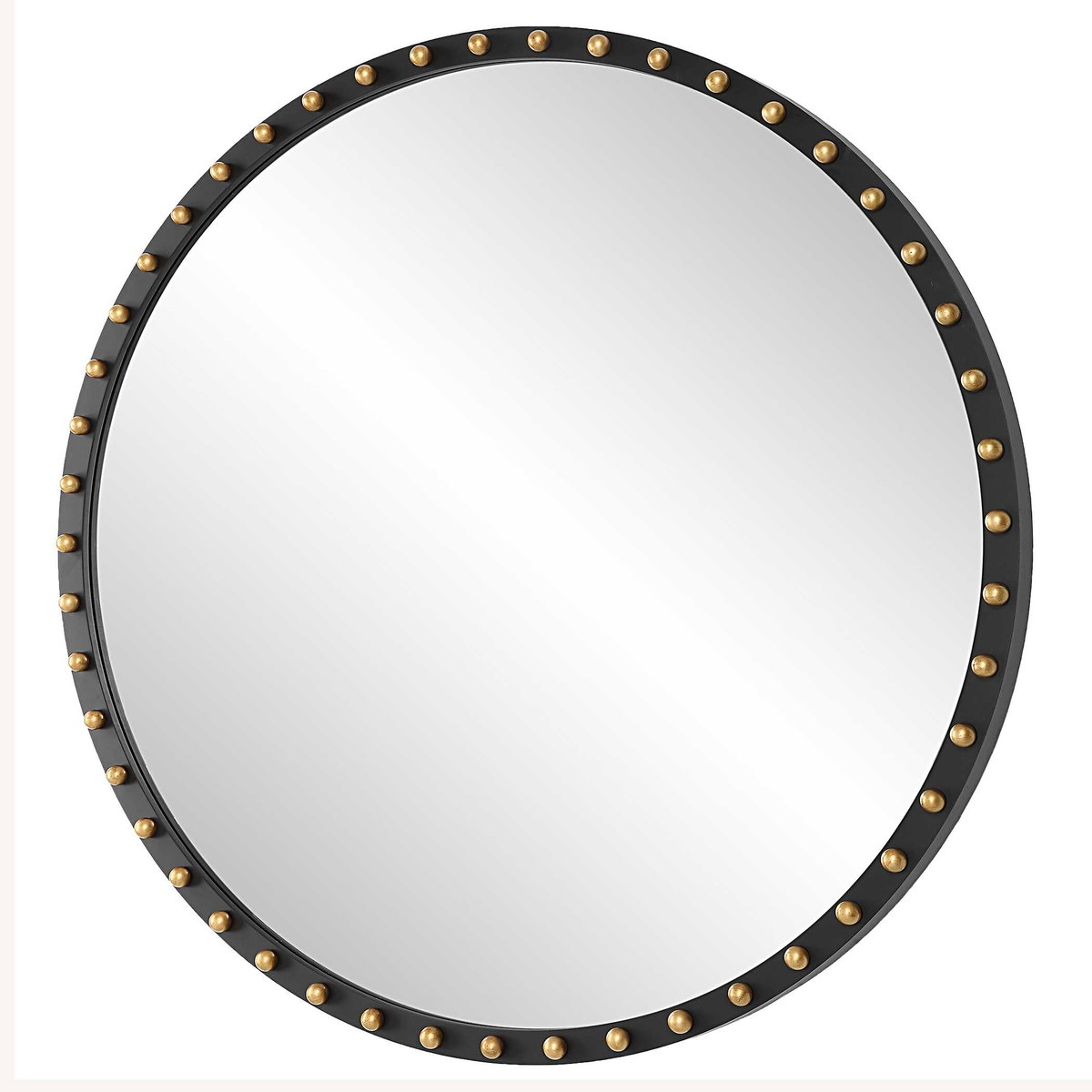Sele Oversized Round Mirror, by Uttermost, 50.37" width x 50.37" height x 2.5" depth View 5
