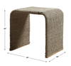 Calabria Woven Seagrass End Table, Side & End Table by Uttermost, 24" width x 24" height x 20" depth thumbnail 3