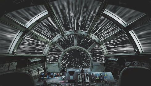 Star Wars Millennium Falcon Peel & Stick Wall Mural