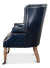 Welsh Blue Leather Chair thumbnail 5