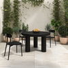 Kent Outdoor Dining Chair Black - Set Of Two, by Moe's Home, 16.75" width x 31" height x 20.5" depth thumbnail 7