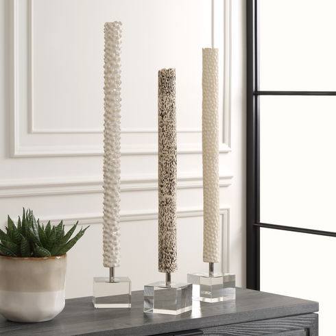 Makira Cylindrical Sculptures, S/3