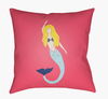Mermaid Accent Pillow, Decorative Pillow by Surya, 18" length x 18" width thumbnail