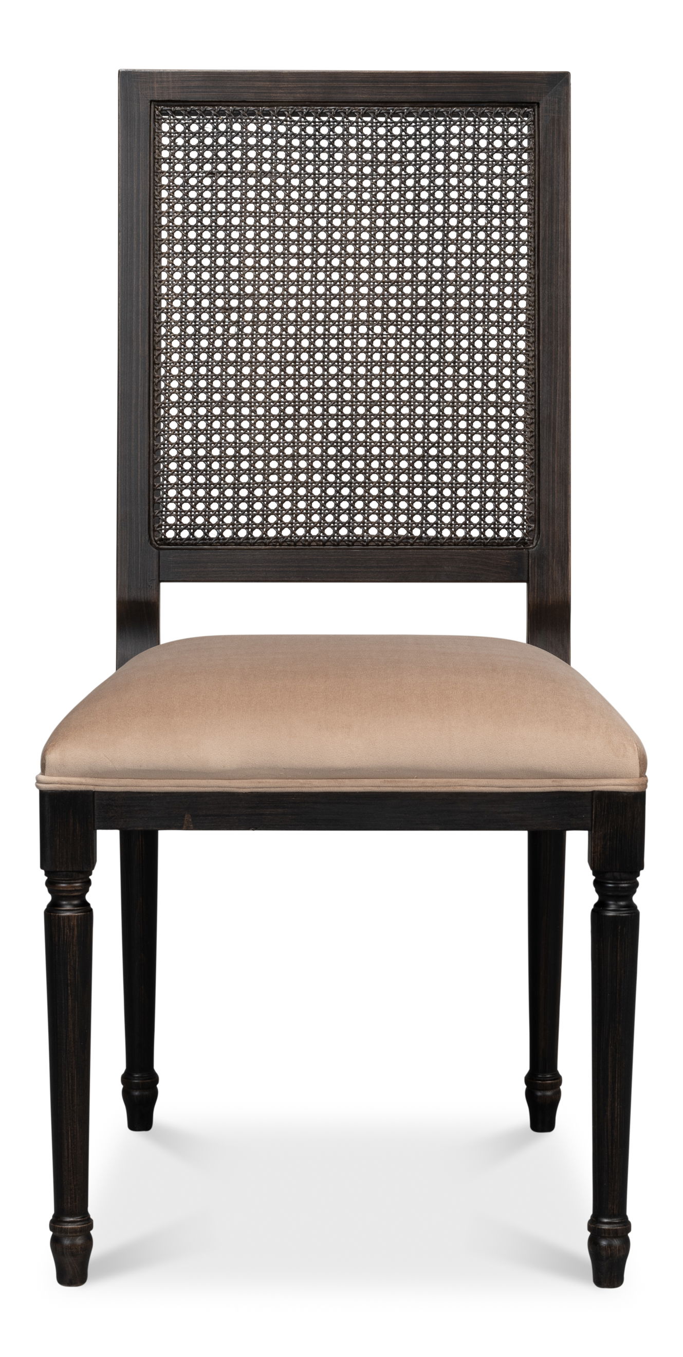 Cane Back Side Chair, Nero, Toffee large image 