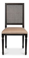 Cane Back Side Chair, Nero, Toffee thumbnail 1
