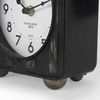 Karl  Rustic Black Iron Rounded Square Table Clock, by Mercana, 6" length x 3" width x 6.75" height thumbnail 10
