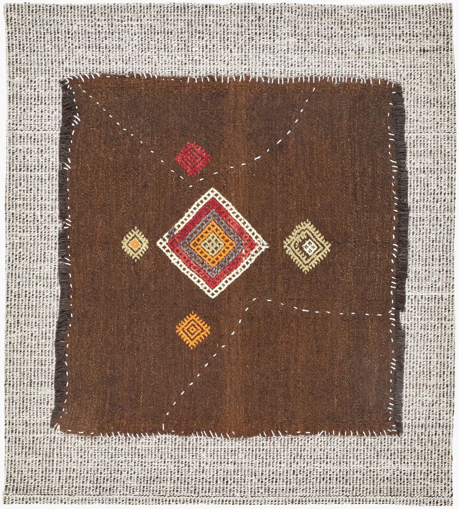 Antique One of a Kind Handmade Rug, by Surya, 3'3.37" length x 2'11.43" width