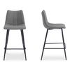 Alibi Bar Stool Dark Grey-set Of Two, Counter & Bar Stool by Moe's Home, 17.7" width x 40.9" height x 20" depth thumbnail 3