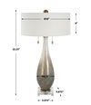 Cardoni Bronze Glass Table Lamp, by Uttermost, 18" width x 32.25" height x 18" depth thumbnail 3