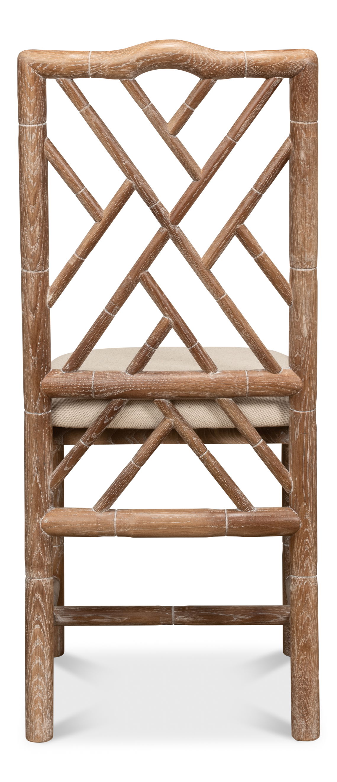 Brighton Bamboo Side Chair, Dining Chair by Sarreid, 17" length x 22" width x 39" height View 10