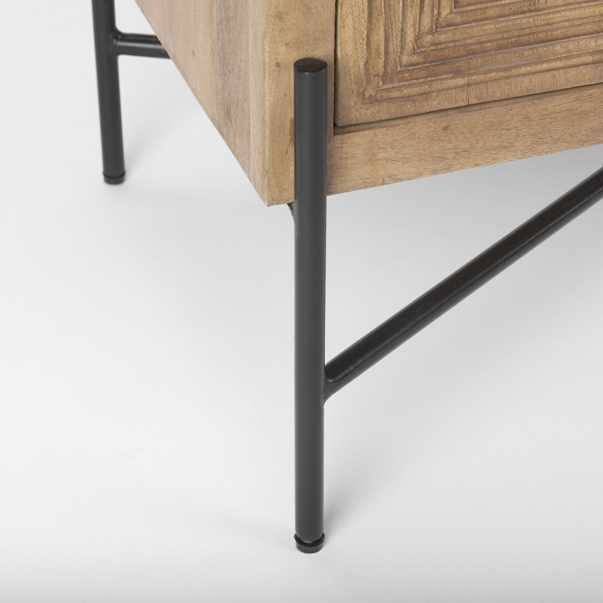 Cairo  2 Door Wood and Metal Cabinet, Cabinets & Chest by Mercana, 36" length x 19.5" width x 36" height View 2