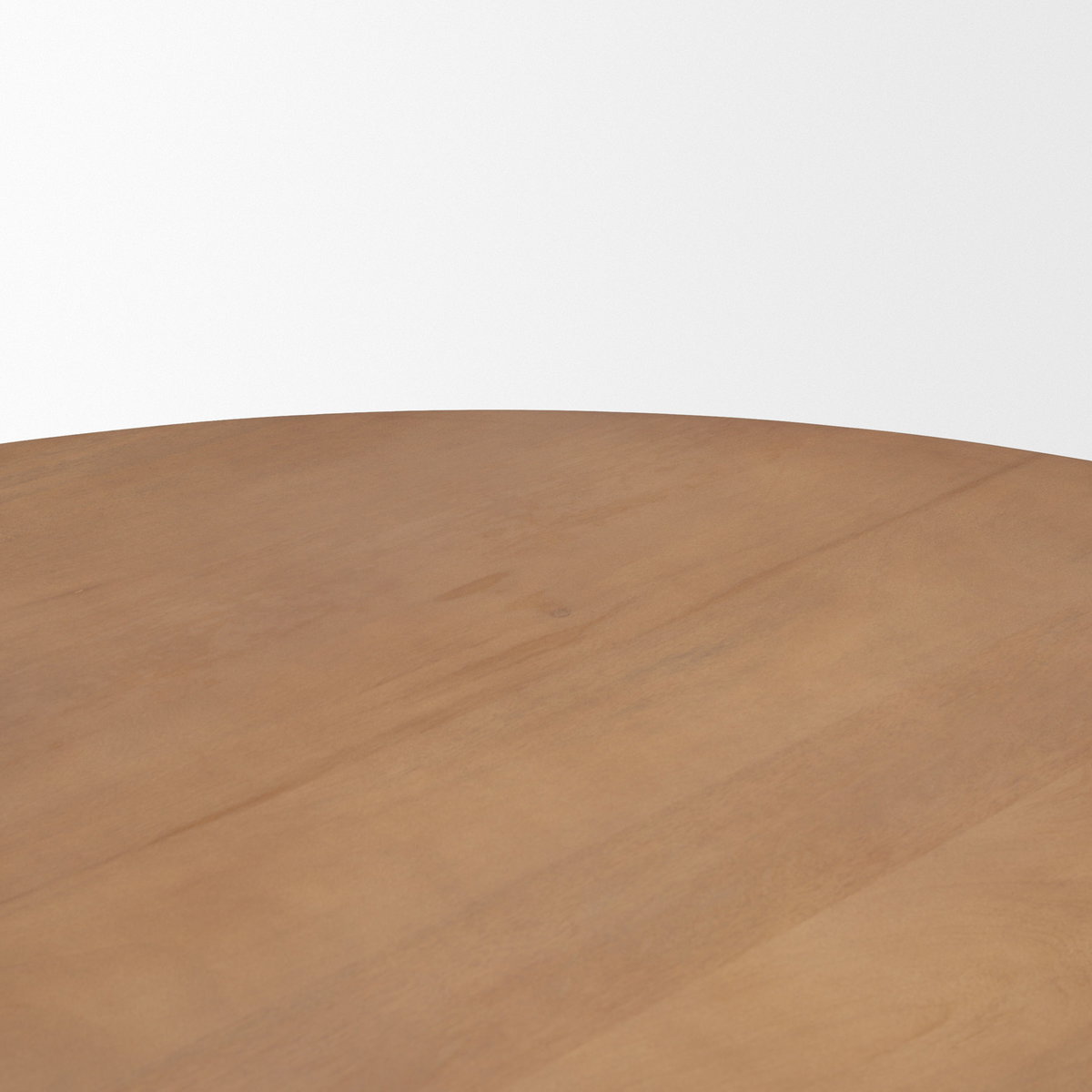 Jovani 60' Solid Light Brown Mango Wood Round Dining Table, by Mercana, 60" length x 60" width x 30" height View 7