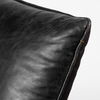 Flavelle II Black Leather Cushion Seat and Solid Iron Base Accent Chair thumbnail 6