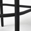 Etienne Low Back 26.25in Seat Counter Stool | Black Wood with Metal, Counter & Bar Stool by Mercana, 20.3" length x 22" width x 41.5" height thumbnail 12