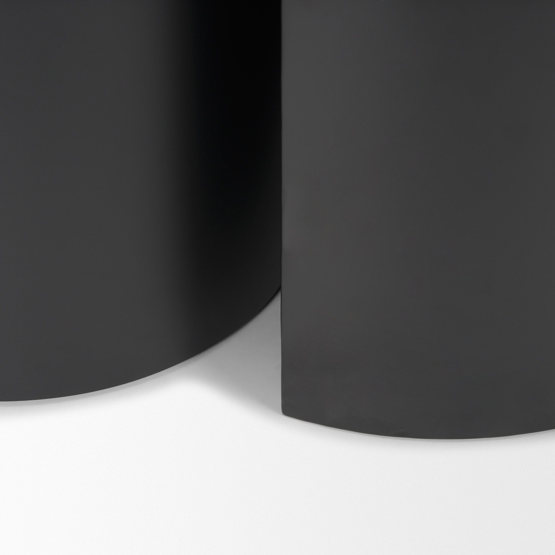 Varden Matte Black Metal with Dark Brown Wood Top Nesting Accent Tables large image 