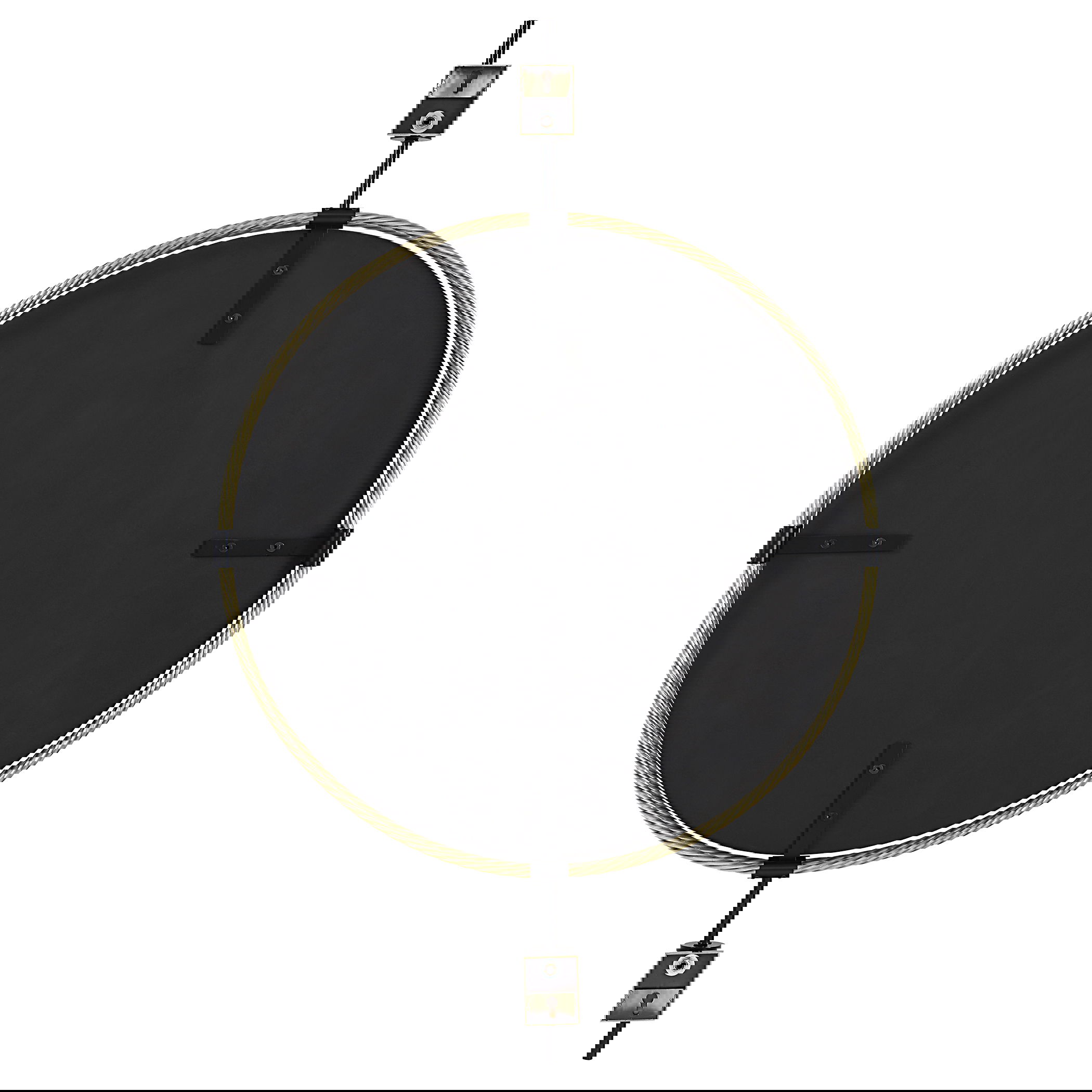 Guardrail Round Mirror, by Uttermost, 31" width x 47.75" height x 3.75" depth View 9