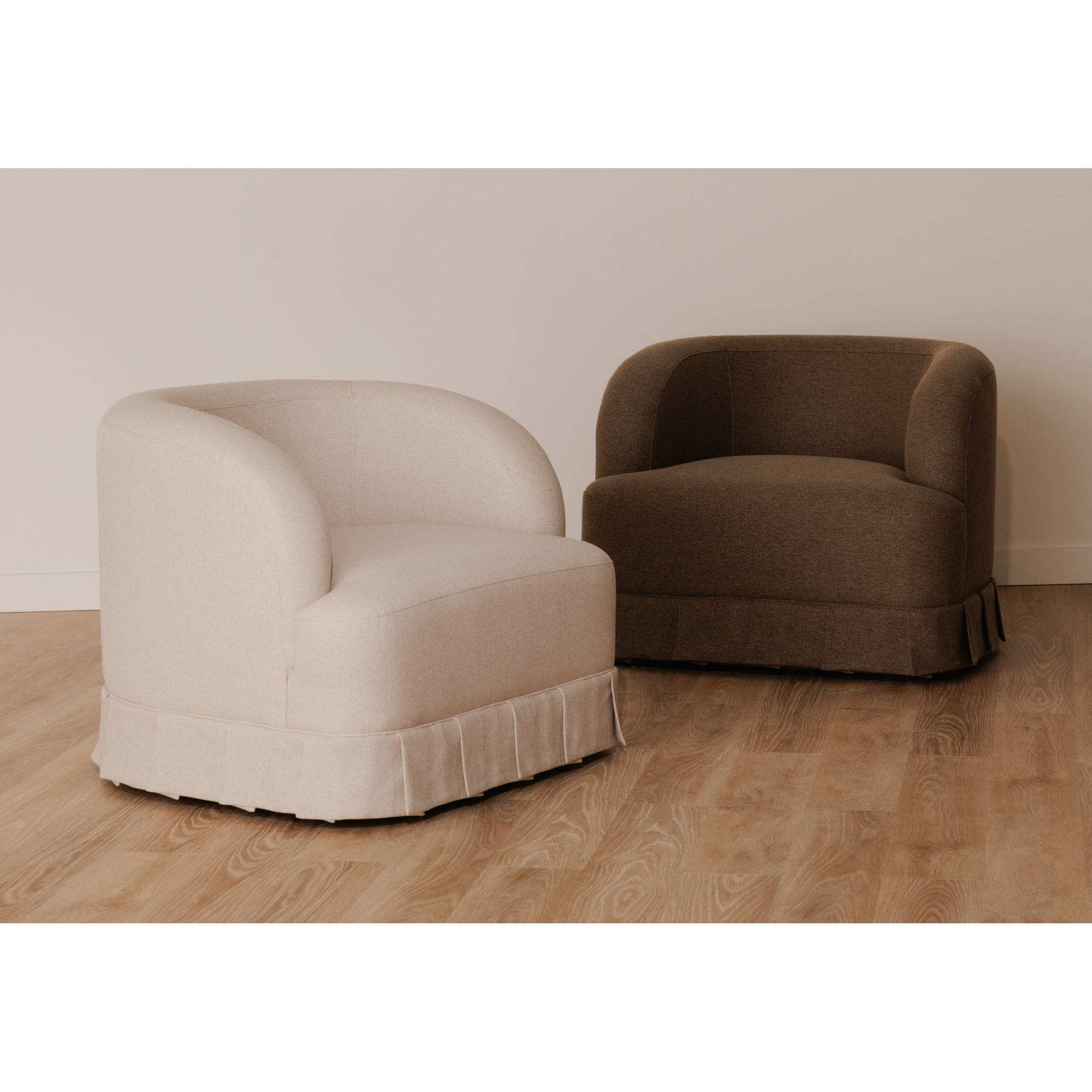 Maren Swivel Chair Beige large image 