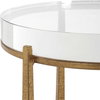 Midas Antique Gold Accent Table, Side & End Table by Uttermost, 13.5" width x 24.25" height x 13.5" depth thumbnail 7