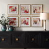 Fresh Start Red Abstract Prints Set/6, Painting by Uttermost, 17" width x 17" height x 1.25" depth thumbnail 2