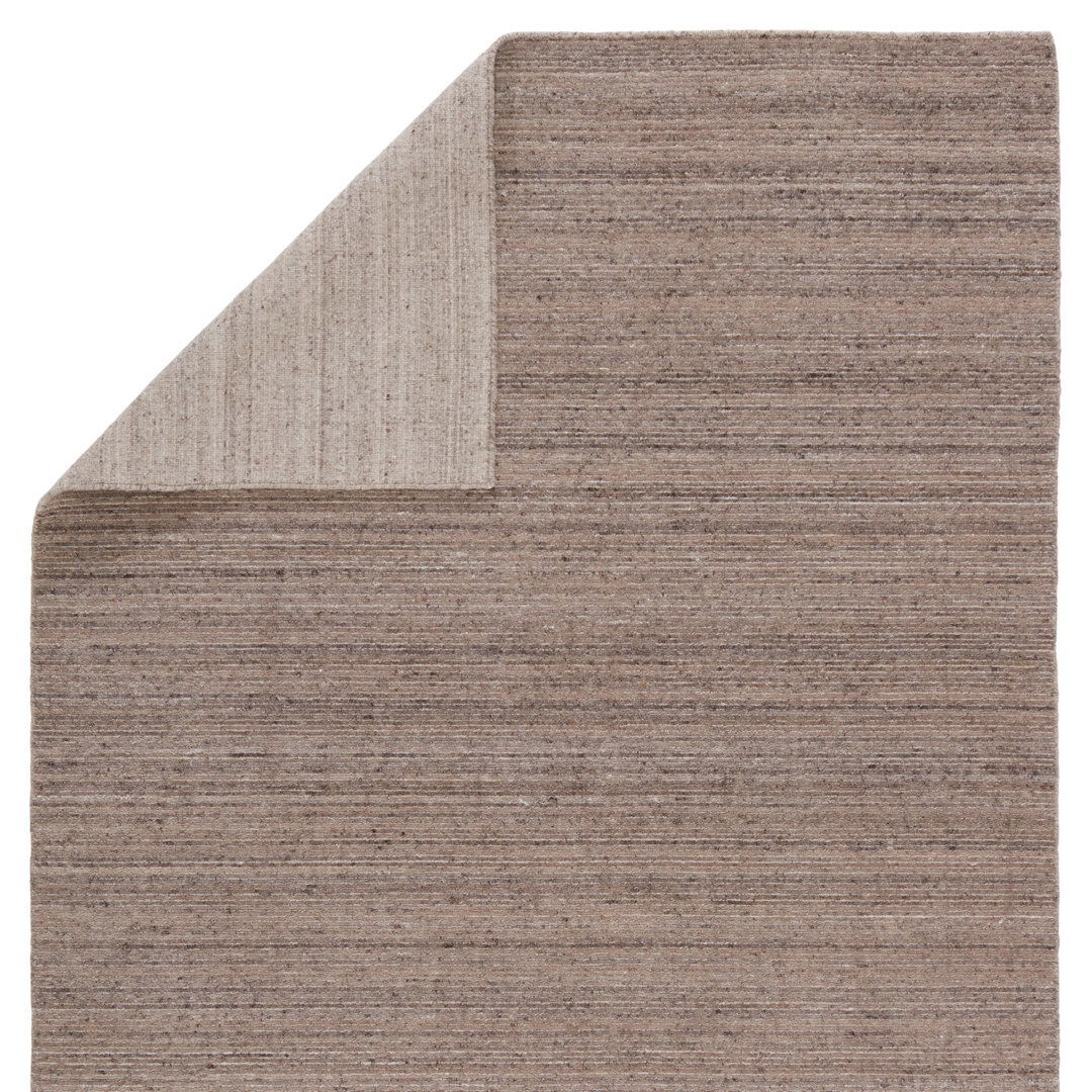 Jaipur Living Evenin Handmade Solid Brown/ Tan Area Rug 9'X13' large image 