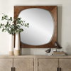 Garonne Square Walnut Mirror, by Uttermost, 3'4" width x 3'4" height x 1.75" depth thumbnail 2