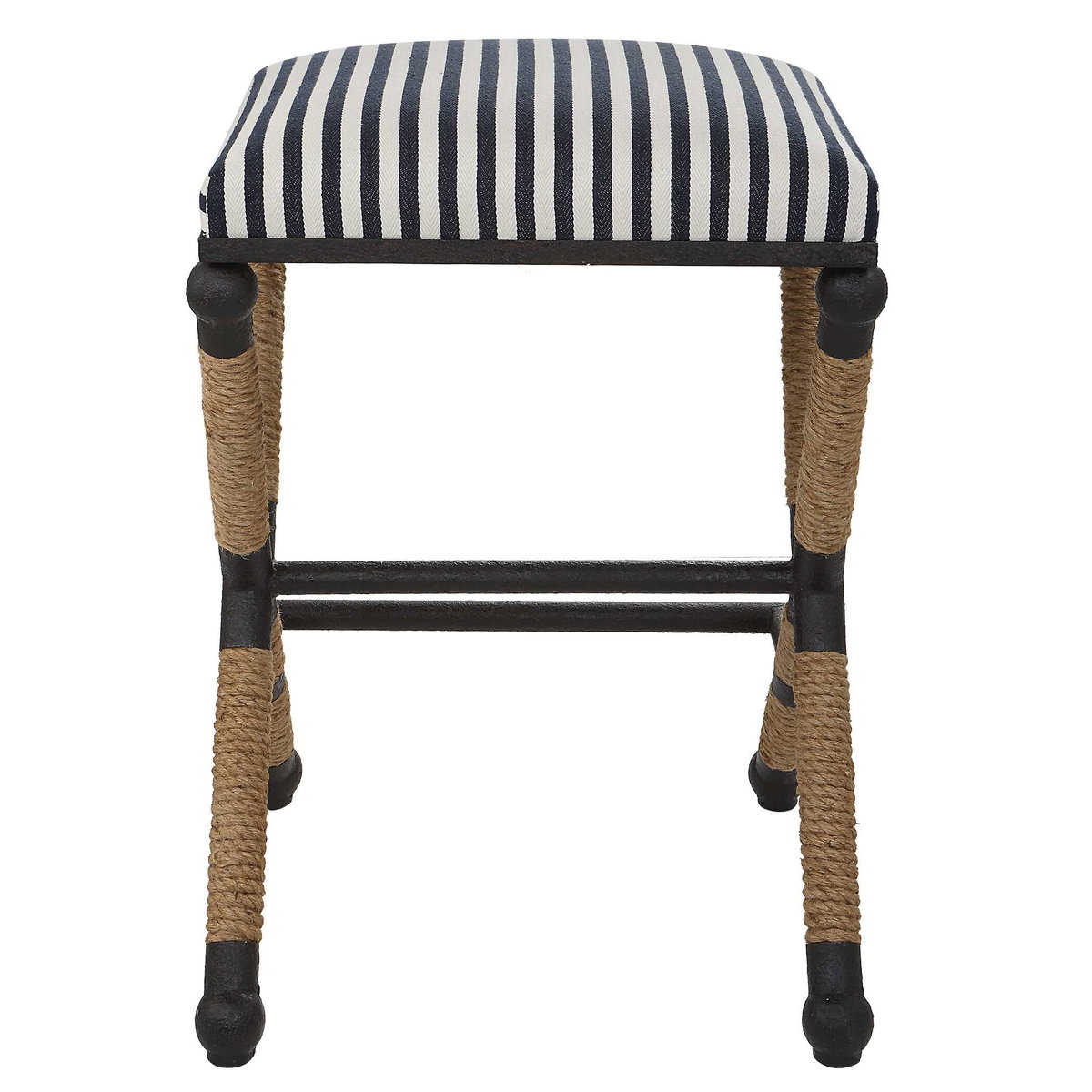 Braddock Backless Counter Stool, Counter & Bar Stool by Uttermost, 18.75" width x 27.62" height x 18.75" depth View 6
