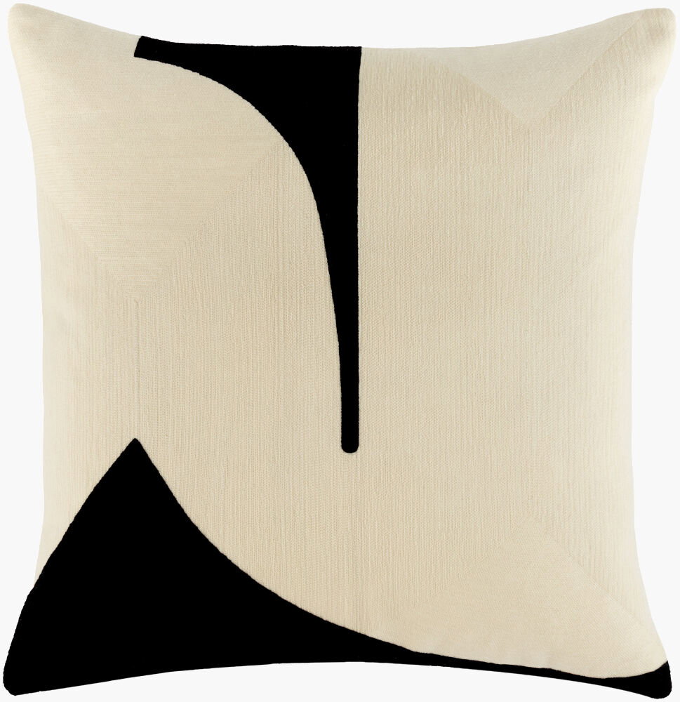 Curvea Accent Pillow, Decorative Pillow by Surya, 18" length x 18" width