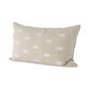Lacey 13x21 Beige/White Decorative Pillow Cover, by Mercana, 13" length x 21" width x 0.2" height thumbnail 1