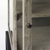 Arelius 20L x 18W x 26H Gray Wood with Black Metal Frame End/Side Table thumbnail 10