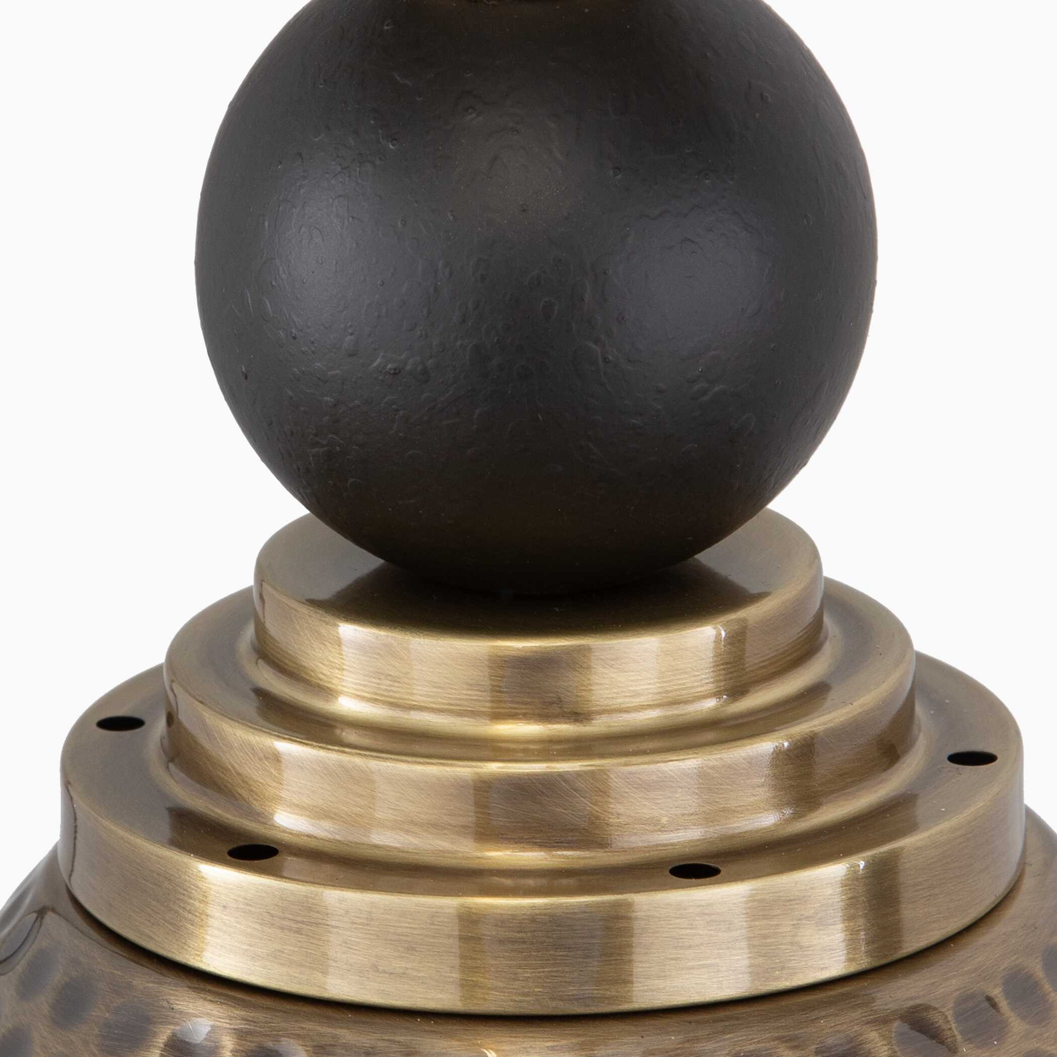 Adastra 1 Light Antique Brass Pendant, Ceiling Light by Uttermost, 14" height x 11.75" diameter View 6