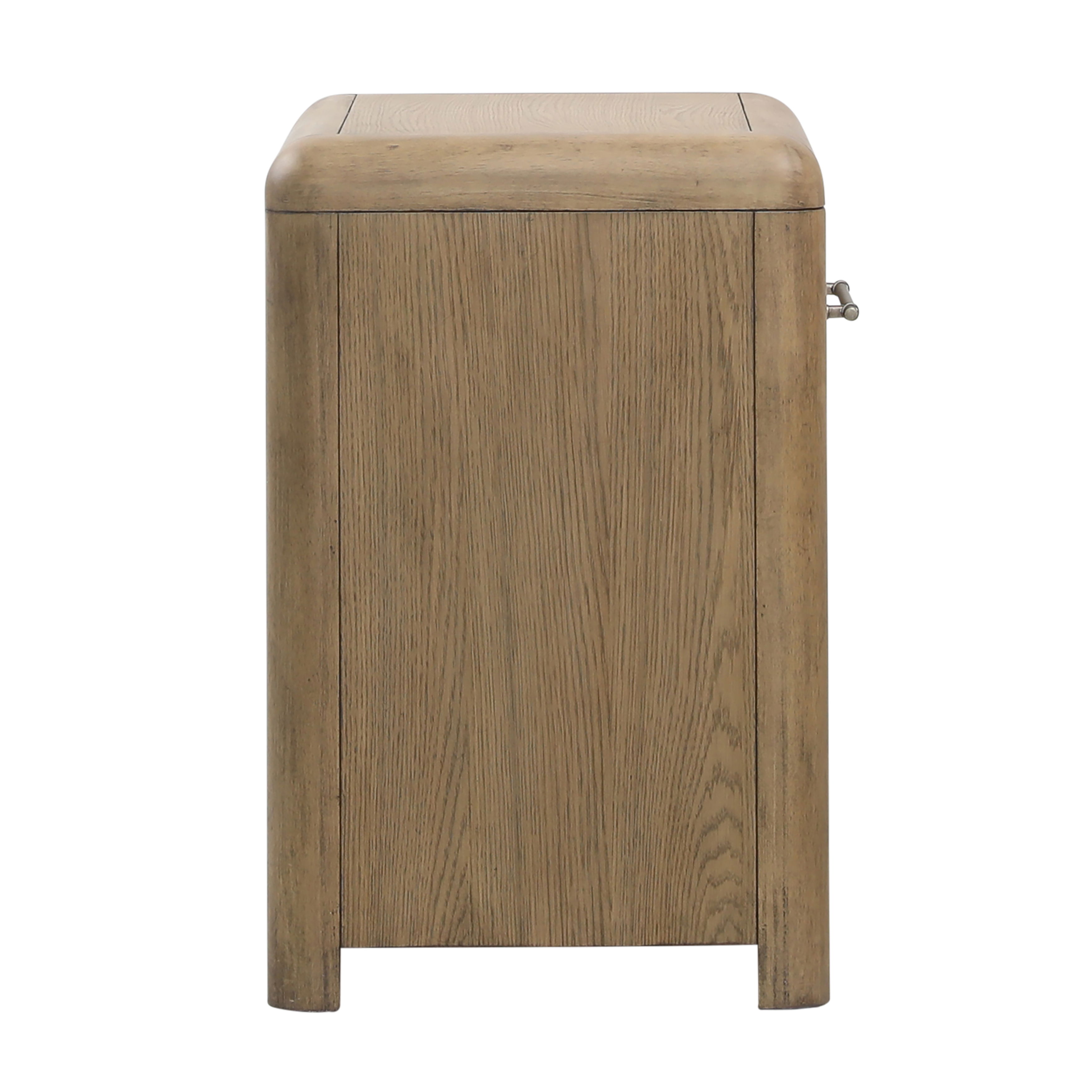 Tricia Nightstand Natural, by Dovetail, 28" width x 27" height x 18" depth View 3