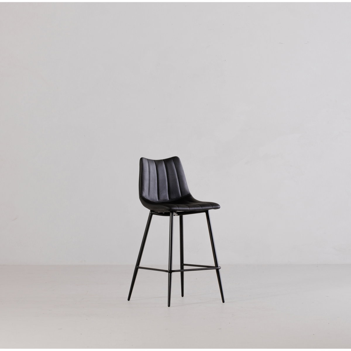 Alibi Barstool Matte Black - Set Of Two, Counter & Bar Stool by Moe's Home, 17.7" width x 41.5" height x 20" depth View 8