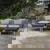 Inou Elements Modular Three-seater Sofa, Outdoor Furniture by Crescent Garden, 6'9.3" width x 2'2.4" height x 2'3.8" depth thumbnail 4