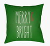 Merry Bright Accent Pillow, Decorative Pillow by Surya, 18" length x 18" width thumbnail