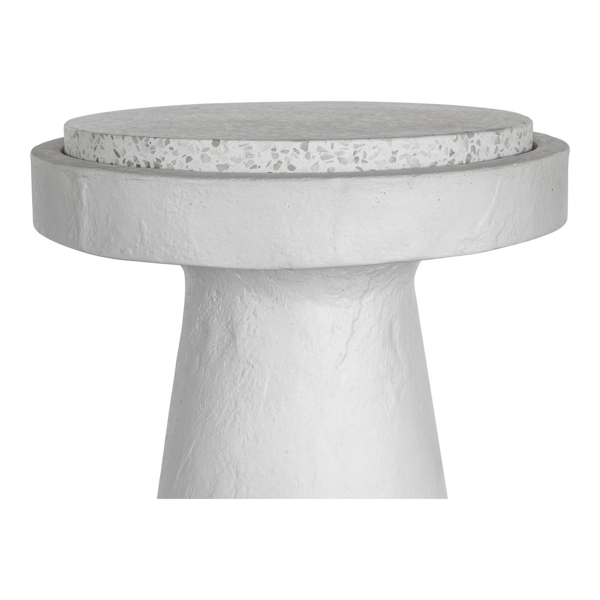 Book Accent Table White, Side & End Table by Moe's Home, 16" width x 21" height x 16" depth View 2