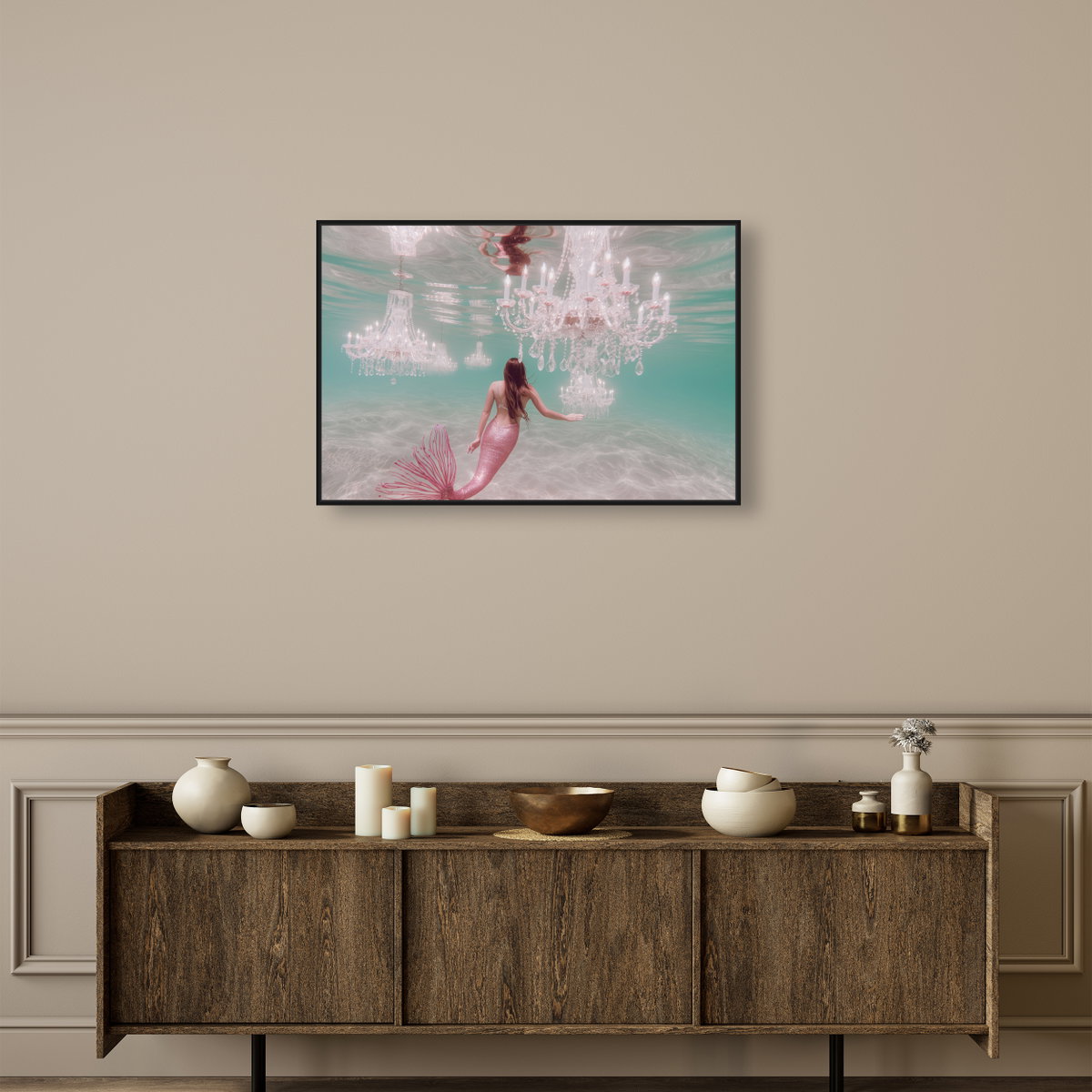 Lost City of Mermaids II (No Embellishment), Art by Oliver Gal,  36x24 View 3