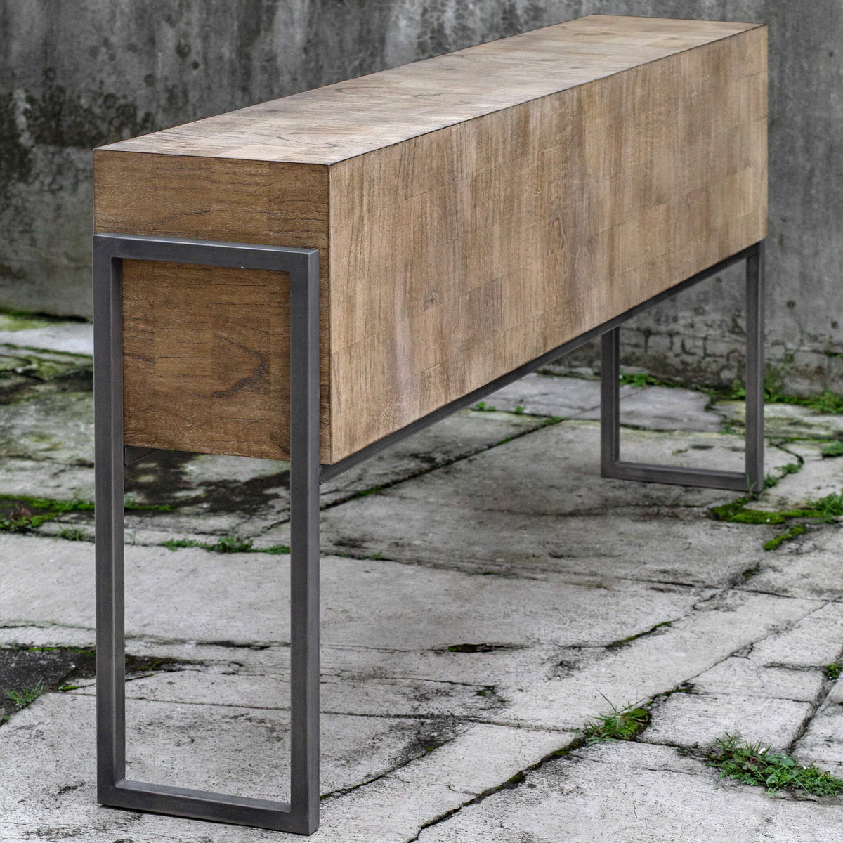 Nevis Contemporary Console Table, by Uttermost, 60" width x 31" height x 12" depth View 8