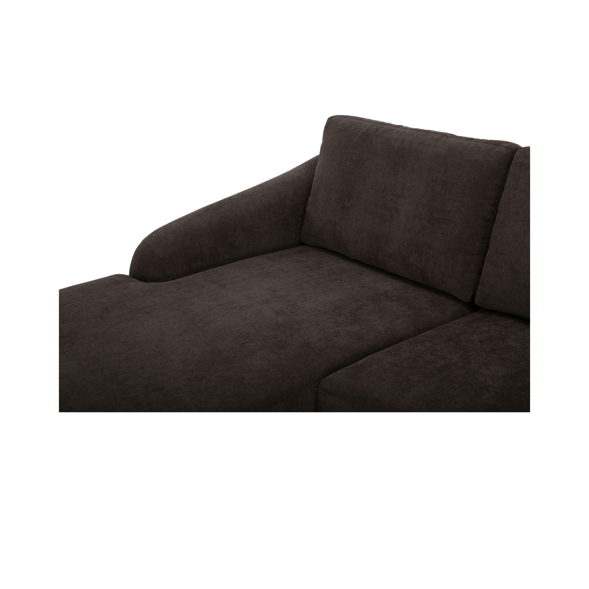 Quinn Sectional Dark Brown large image 