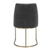 Hanni Gray Upholstered Dining Chair, by Uttermost, 20" width x 33.25" height x 24" depth thumbnail 6