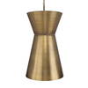 Crocker Brass 1 Light Mini Pendant, Mini Light Pendant by Uttermost, 14.5" width x 23" height x 14.5" diameter x 14.5" depth thumbnail 4