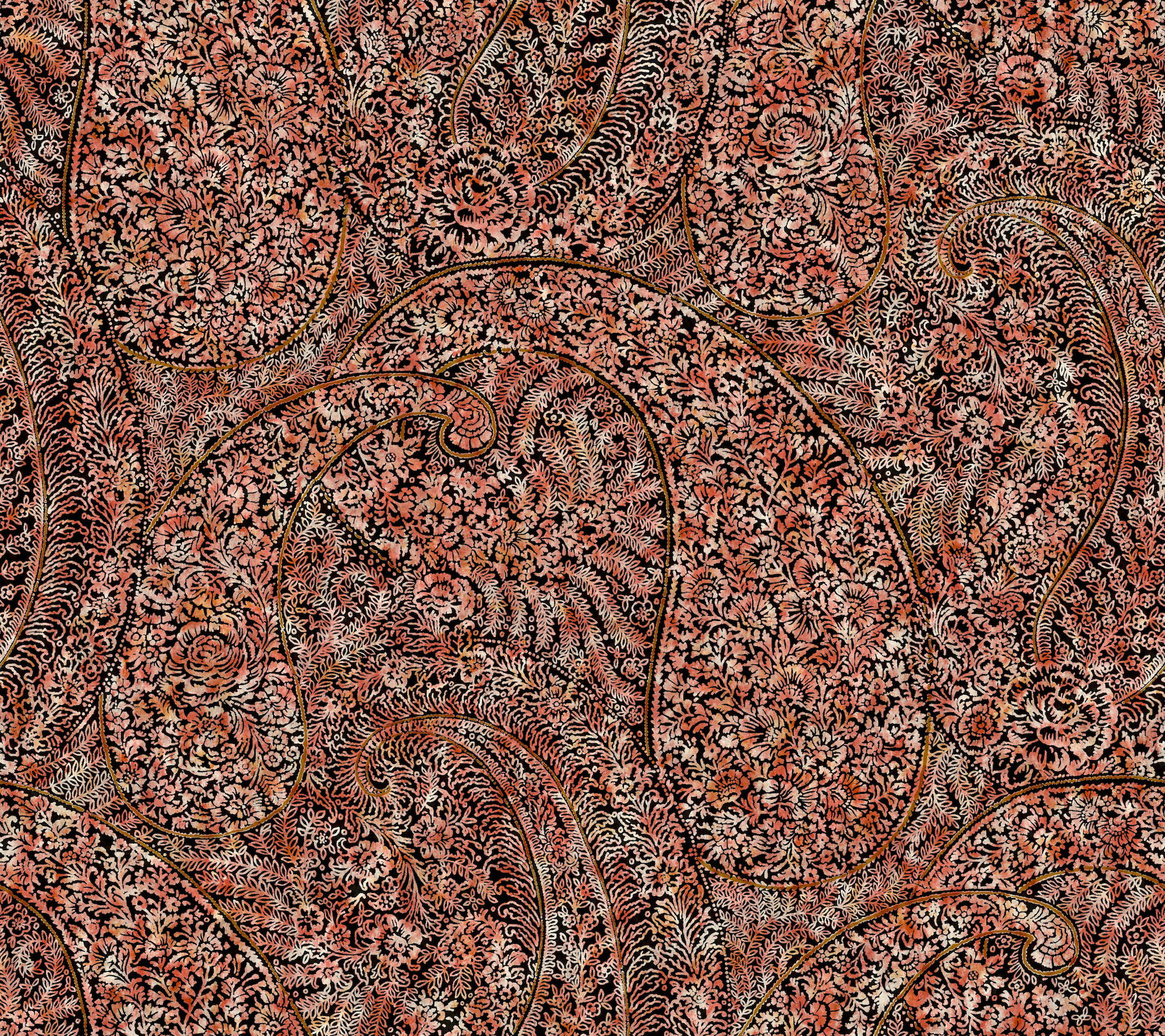 Kashmir Dreams Paisley Red Wallpaper Kashmir Dreams Paisley Red Wallpaper large image