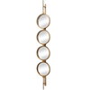 Button Gold Mirror, by Uttermost, 9.87" width x 4'11.87" height x 3.12" depth thumbnail 6