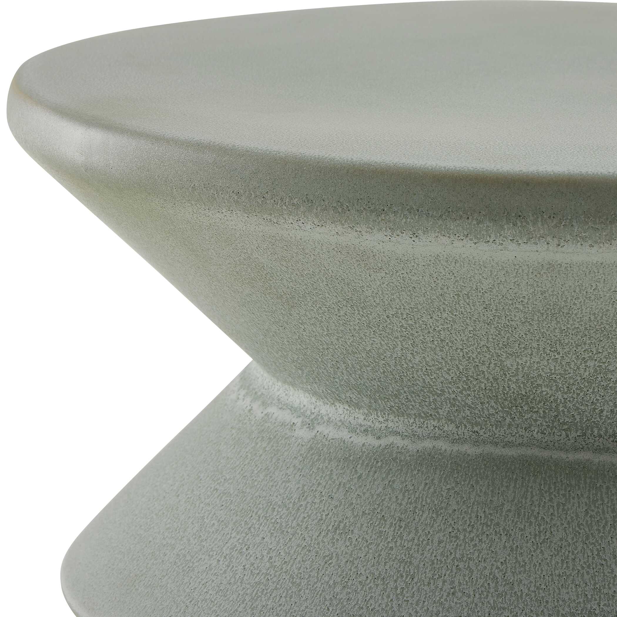 Imogene Seafoam Glaze Garden Stool large image 