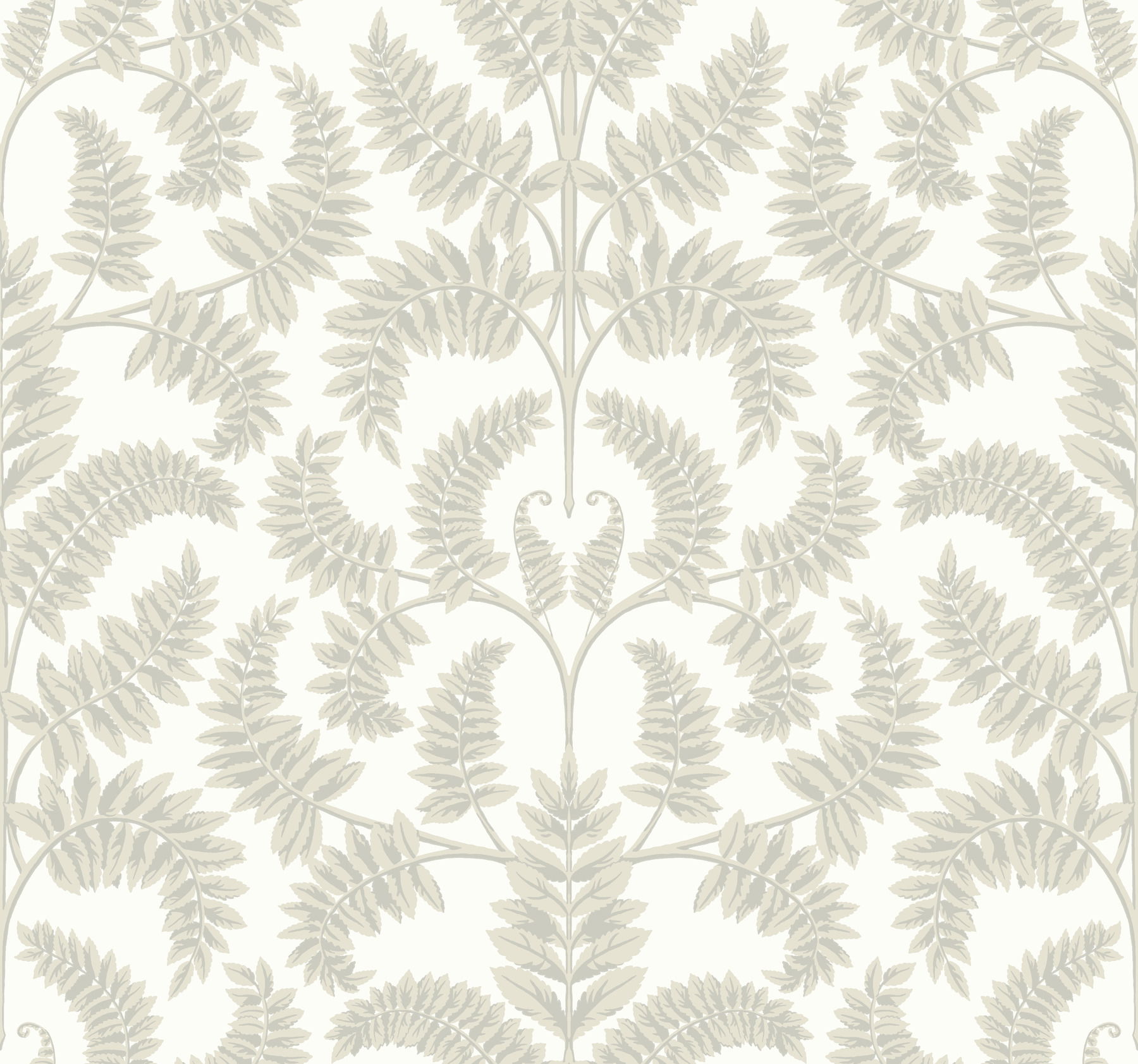 Royal Fern Damask Beige Wallpaper large image 