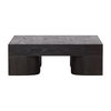 Juna Coffee Table Dark Brown, by Dovetail, 47.24" width x 16" height x 47.24" depth thumbnail 2