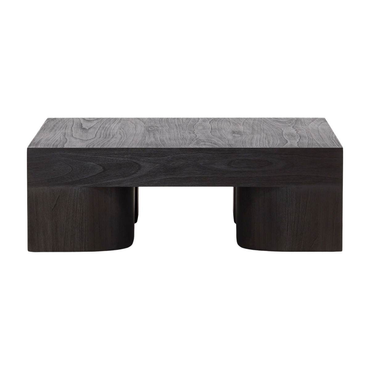 Juna Coffee Table Dark Brown, by Dovetail, 47.24" width x 16.1" height x 47.24" depth View 2