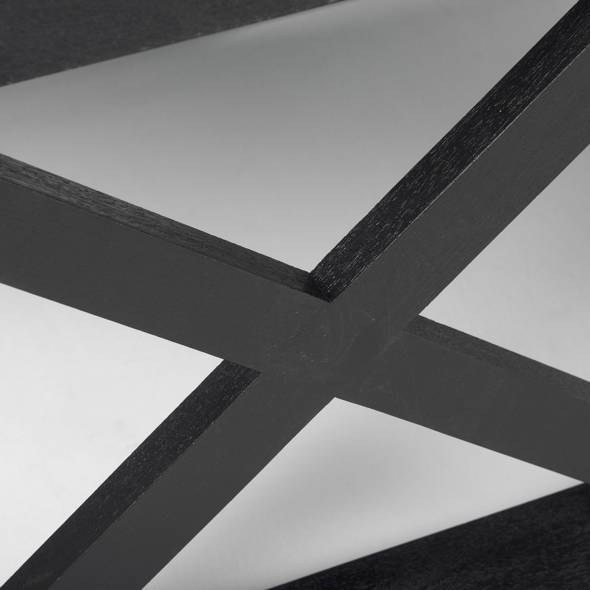 Forsey  Black Wood Rectangular Coffee Table, by Mercana, 48" length x 28" width x 17.5" height View 7