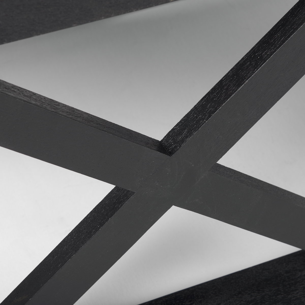 Forsey  Black Wood Rectangular Coffee Table, by Mercana, 48" length x 28" width x 17.5" height View 7