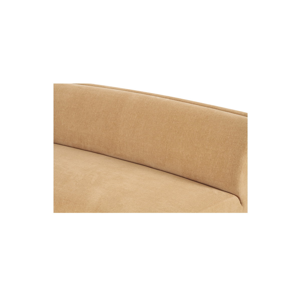 Naomi Concave Sofa Golden Yellow, Sectional Sofa by Moe's Home, 80.7" width x 28.3" height x 39" depth View 6