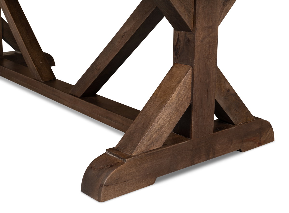 Silas Dining Table, by Sarreid, 3'3" length x 7'11" width x 2'7" height View 12